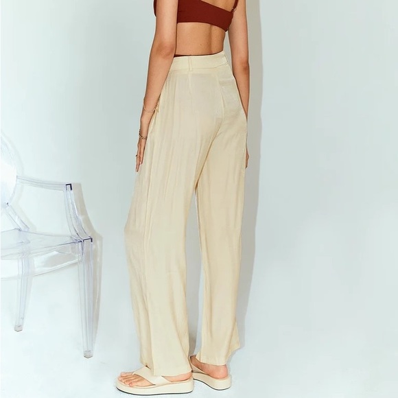 Princess Polly Kacey Pant Trousers Beige - Picture 3 of 6